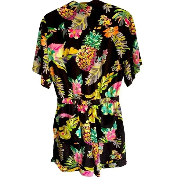 Le Superbe Fruit Salad Belted Romper Size 4 - Picture 2 of 12